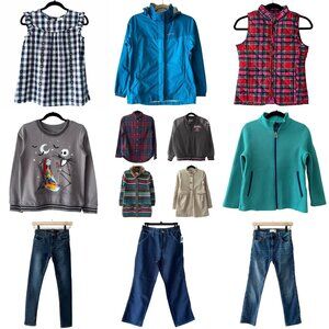 12 Piece Bundle Girls L/XL – Jeans, Tops, Sweaters & Jackets